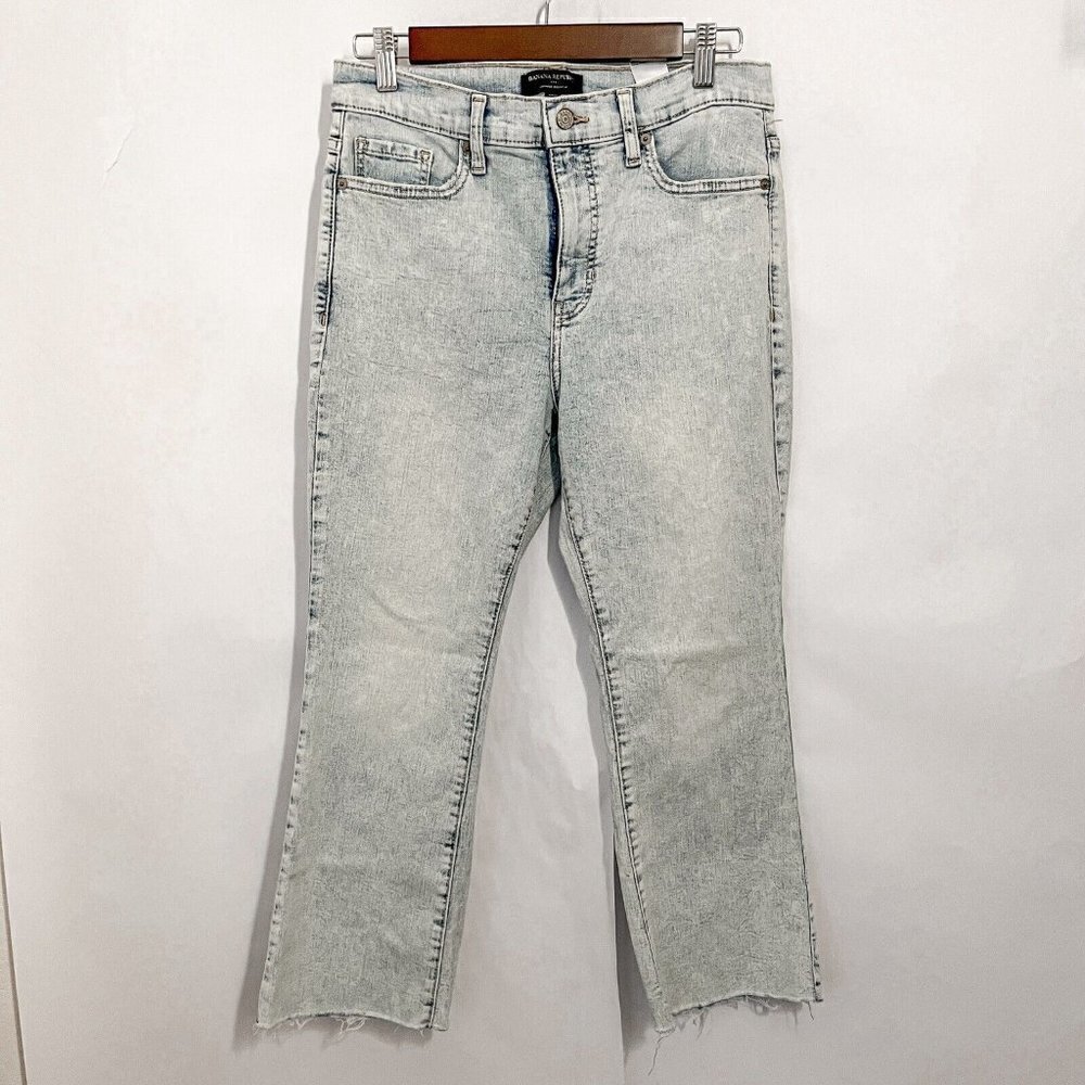 Banana Republic Women's Cropped Bootcut Jeans Size 30 Petite / 10 High Waist